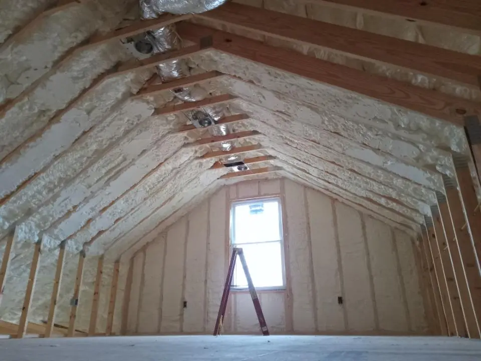 Spray foam roofing application for Crawl Space Insulation project in North Ogden